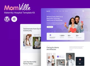 MomVille – Maternity Hospital Elementor Template Kit