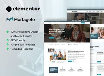 Mortagete – Mortgage Company Elementor Template Kit