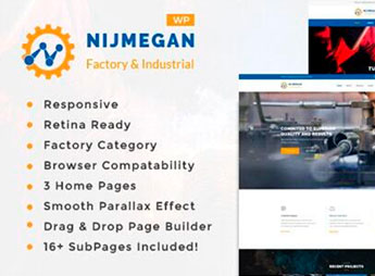 Nijmegan – Factory & Industrial Business WordPress Theme