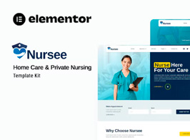 Nursee – Homecare & Private Nursing Elementor Template Kit