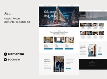 Oasis – Hotel & Resort Elementor Template Kit