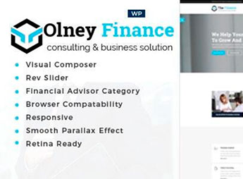 Olney Finance -Business Consulting WordPress Theme