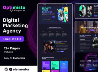 Optimistx – SEO & Digital Agency Elementor Template Kit