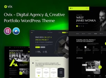 Ovix – Digital Agency & Creative Portfolio WordPress Theme