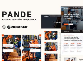 Pande – Factory & Industrial Elementor Template Kit