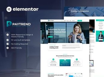 Paytrend – Online Payment Gateaway Elementor Template Kit