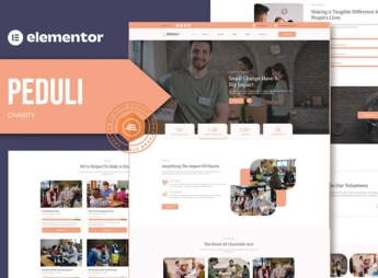 Peduli – Charity Elementor Template Kit