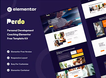 Perdo – Personal Development Coaching Elementor Template Kit