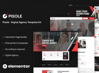 Pisole – Digital Agency Elementor Template Kit