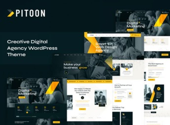 Pitoon – Creative Digital Agency WordPress Theme