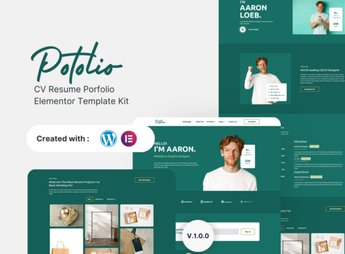 Potolio – CV Resume Porfolio Elementor Template Kit