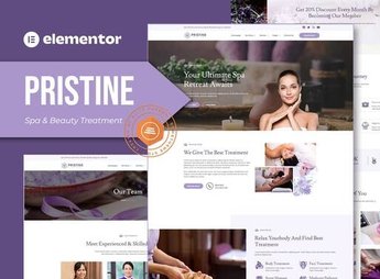 Pristine – Spa & Beauty Treatment Elementor Template Kit