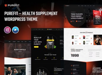 Purefit – Health Supplement WordPress Theme