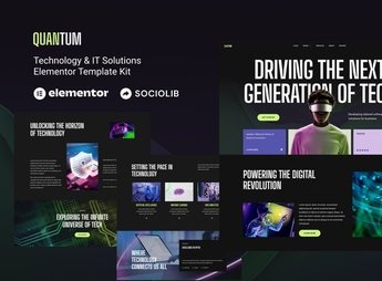 Quantum – Technology & IT Solutions Elementor Template Kit
