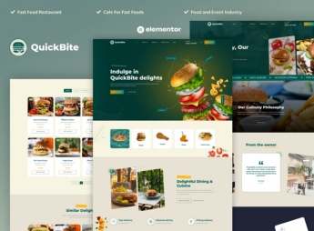 Quick Bite – Restaurant & Cafe Elementor Pro Template Kit