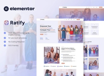 Ratify – Feminine Business Coaching Elementor Template Kit