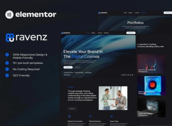 Ravenz – Creative Digital Agency Elementor Template Kit