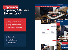 Repairman – Gadget Repair & Service Elementor Template Kit