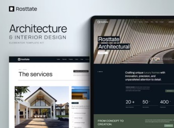 Rosttate – Architecture & Interior Design Elementor Template Kit