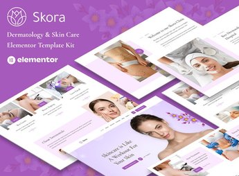 Skora  – Dermatology & Skin Care Elementor Template Kit