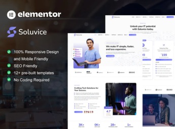 Soluvice – IT Solutions & Services Company Elementor Pro Template Kit