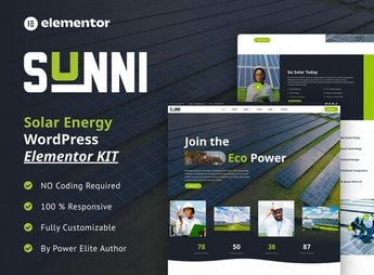 Sunni – Solar Energy Elementor Template Kit