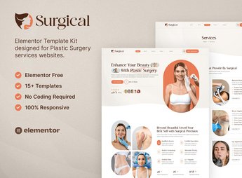 Surgical – Plastic Surgery Clinic Elementor Template Kit