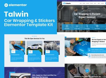 Talwin – Car Wrapping & Stickers Elementor Pro Template Kit