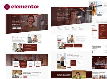 Timku – Virtual Assistant Business Elementor Template Kit