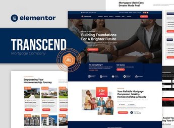 Transcend – Mortgage Lending Elementor Template Kit