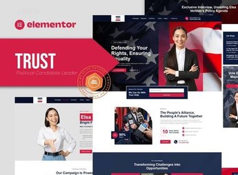 Trust – Political Candidate Leader Elementor Template Kit