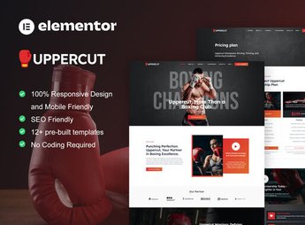 Uppercut – Boxing School & Martial Arts Elementor Pro Template Kit
