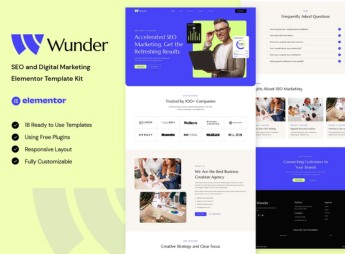 Wunder – SEO & Digital Marketing Elementor Template Kit