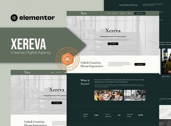 Xereva – Creative Digital Agency Elementor Template Kit