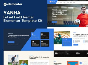 Yanha – Futsal Field Rental Elementor Pro Template Kit