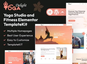 Yoga Delight – Yoga & Fitness Studio Elementor Template Kit