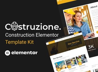 Costruzione – Construction Elementor Template Kit
