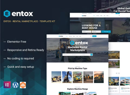 Entox – Car Rental Marketplace Elementor Template Kit