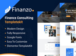 Finanzo | Finance Consulting Elementor Template Kit