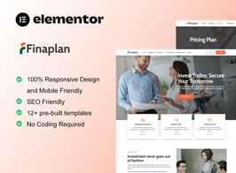 FinaPlan – Finance & Investment Elementor Template Kit