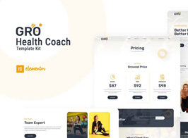 Groweal – Health Coaching Elementor Template Kit