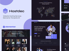 Hostdec – Website Hosting Services Elementor Template Kit