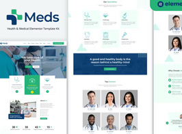 Meds – Health & Medical Elementor Template Kit