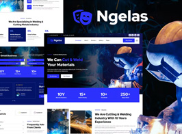 Ngelas – Welding & Cutting Services Elementor Template Kit