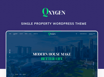 Qxygen – Single Property WordPress Theme