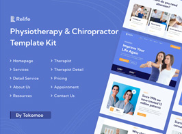 Relife | Physiotherapy & Chiropractor Elementor Template Kit