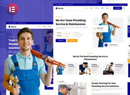 Rocee – Plumbing Service & Maintenance Elementor Template Kit