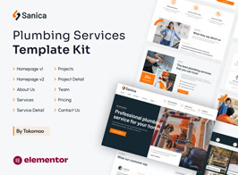 Sanica | Plumbing Services Elementor Template Kit