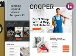 Cooper – Plumbing Repair Service & Maintenace Template Kit