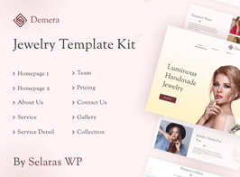 Demera | Jewelry Elementor Template Kit